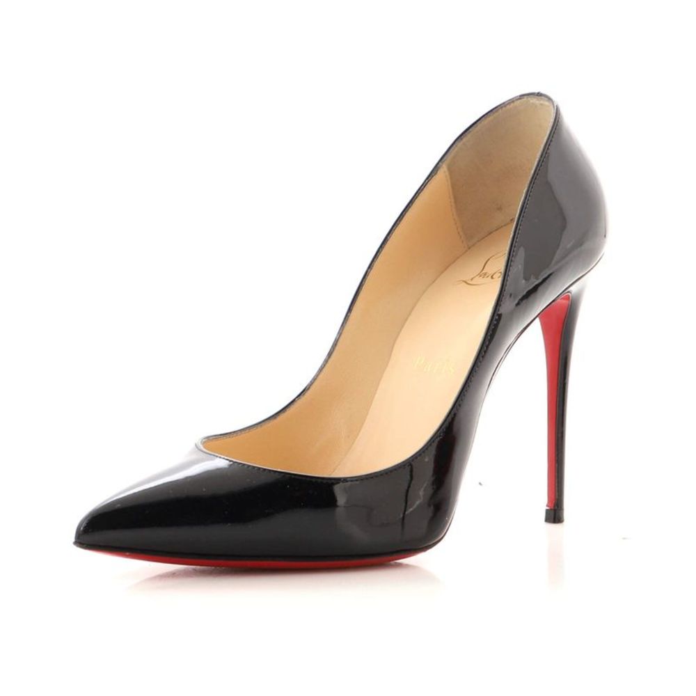 Christian Louboutin Women's Pigalle Follies Pumps Leather 100 Black